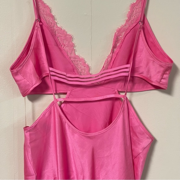Victoria’s Secret Cut Out Lace Satin Slip Dress - Picture 9 of 13
